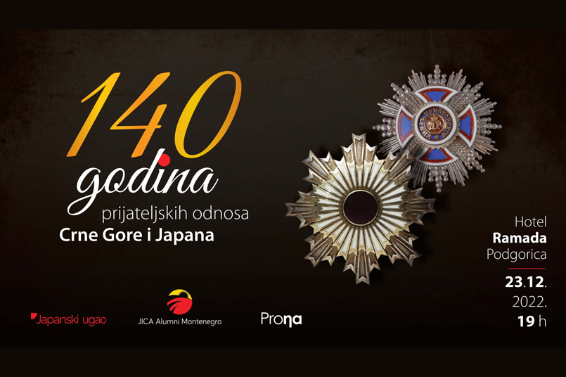 Obilježeno 140 godina prijateljstva Crne Gore i Japana